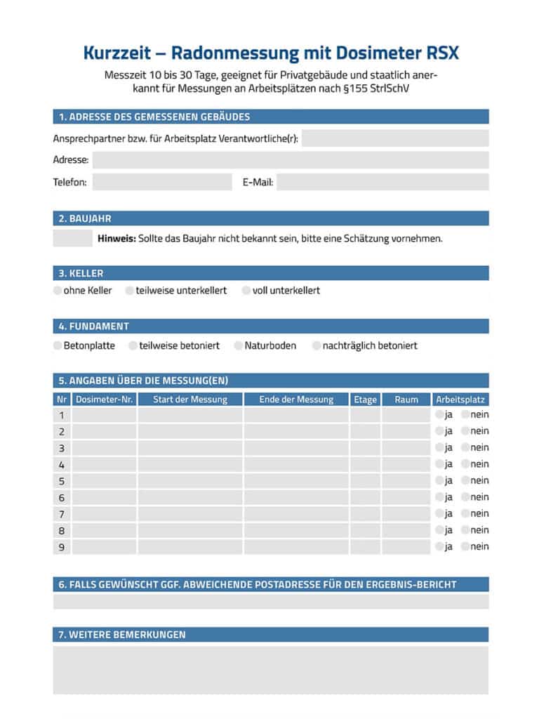 Kurzzeitmessung Formularbeispiel - PDF Datei ausfüllbar machen