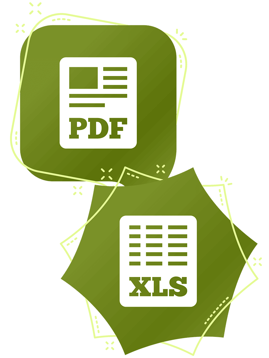 Illustration von Excel und PDF - Excel PDF Formular erstellen - Formilo GmbH
