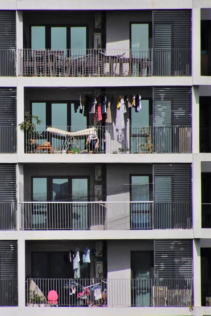 Balkone an Mietwohnungen