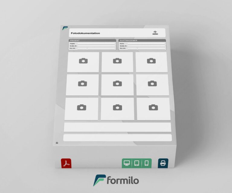 Fotodokumentation - interaktive PDF Vorlage mit Bild-Upload