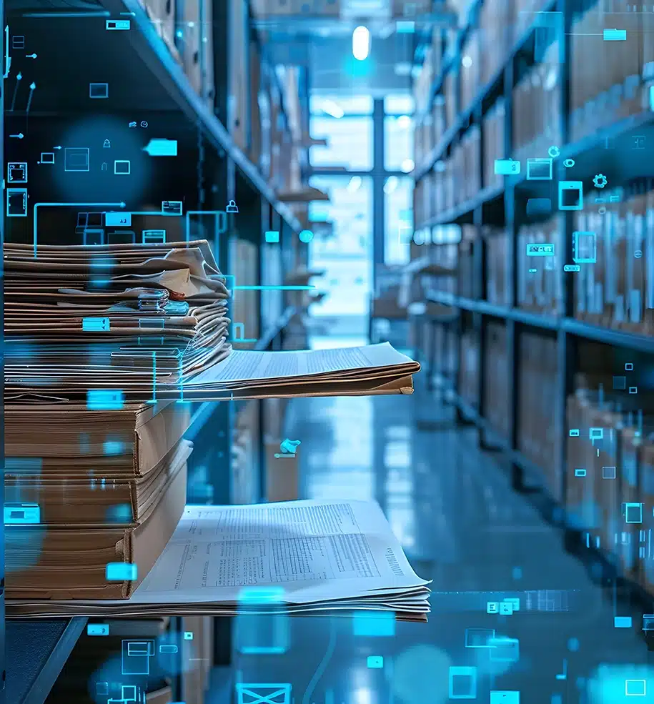 Darstellung von Archivierung und Verwaltung wichtiger Dokuemente