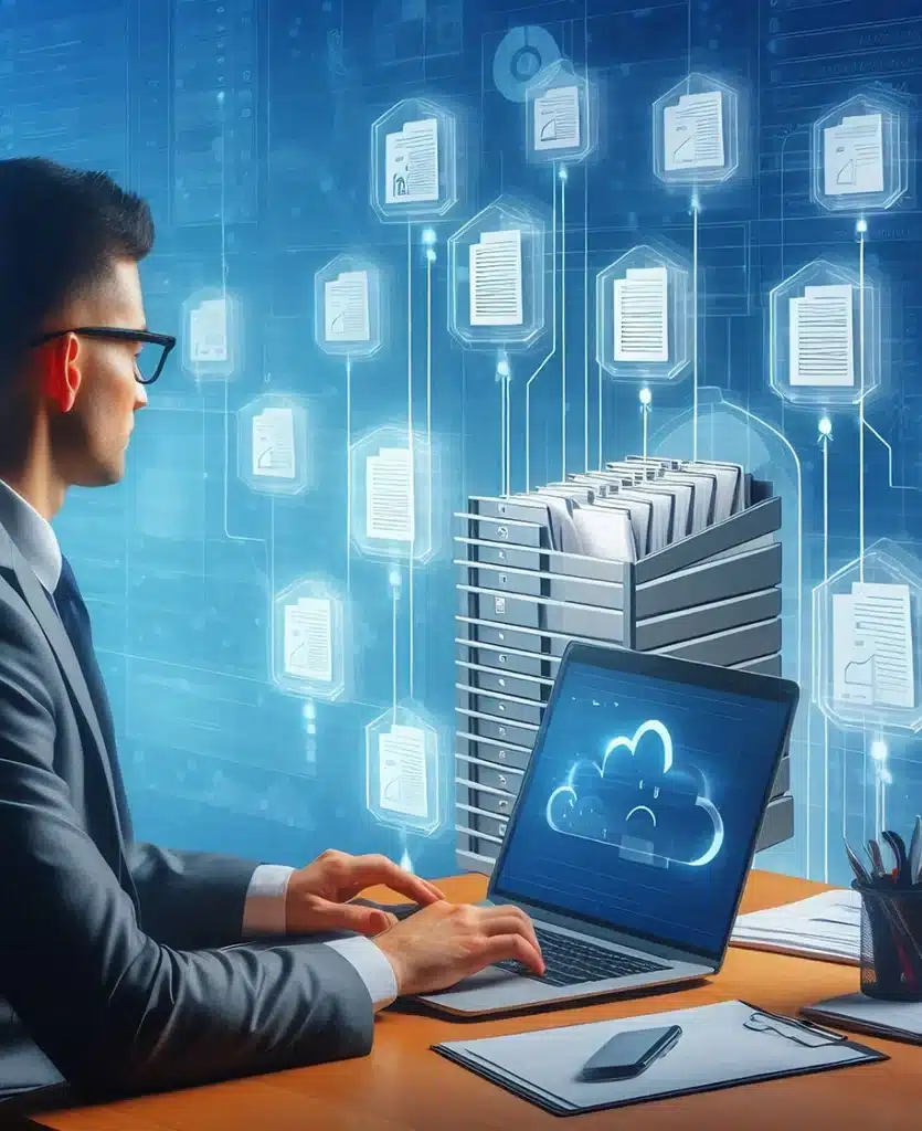 Eine Darstellung eines It-Bereichs mit einem Dokumentenmanagementsystem