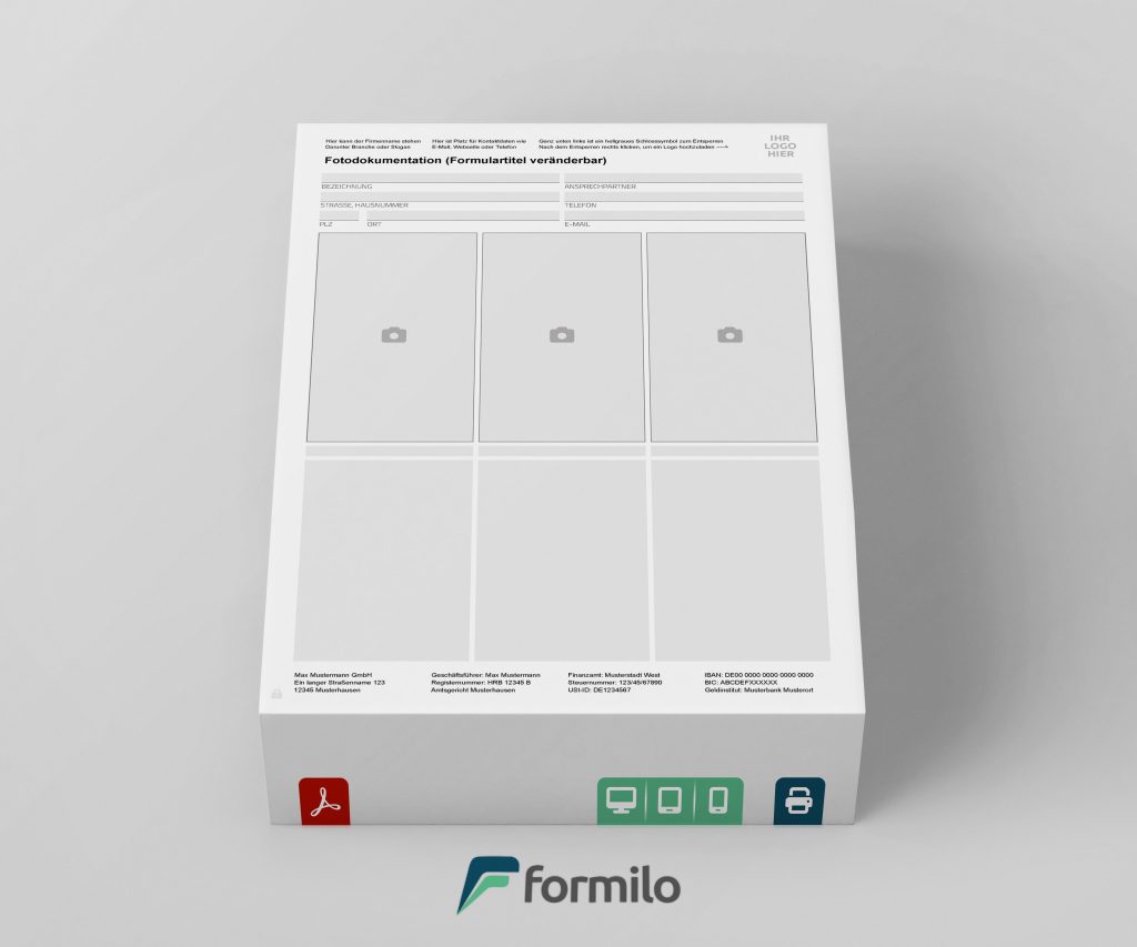 Formilo - Fotodokumentation Vorlage