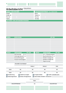 Arbeitsbericht