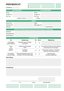 Prüfprotokoll-Vorlage